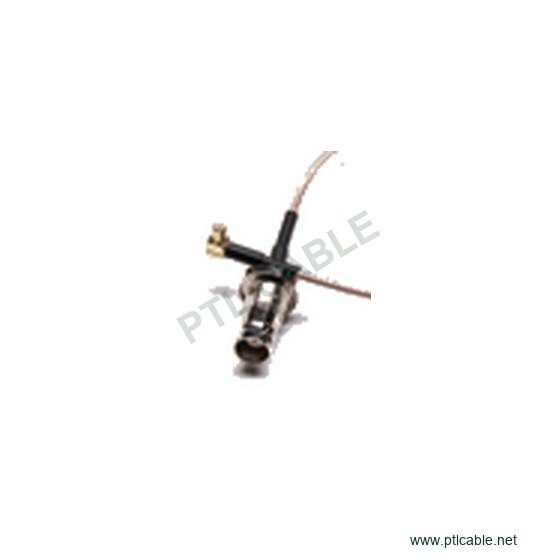 RG316 BNC穿墙母转MCX弯公防水跳线